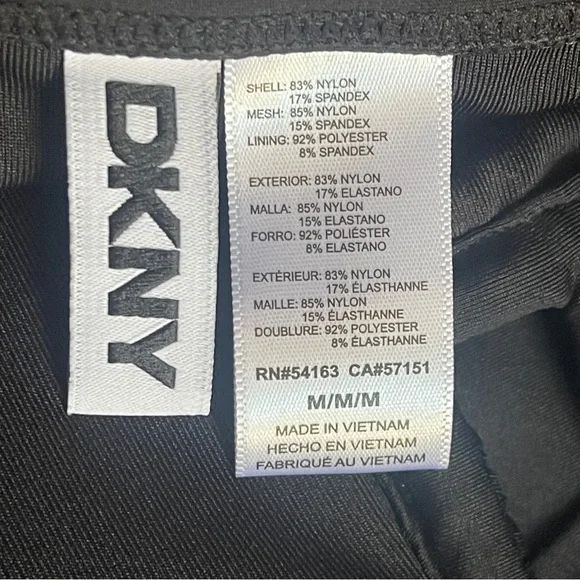 DKNY Black Strapless One-Piece Swimsuit in medium NWT - Picture 5 of 6